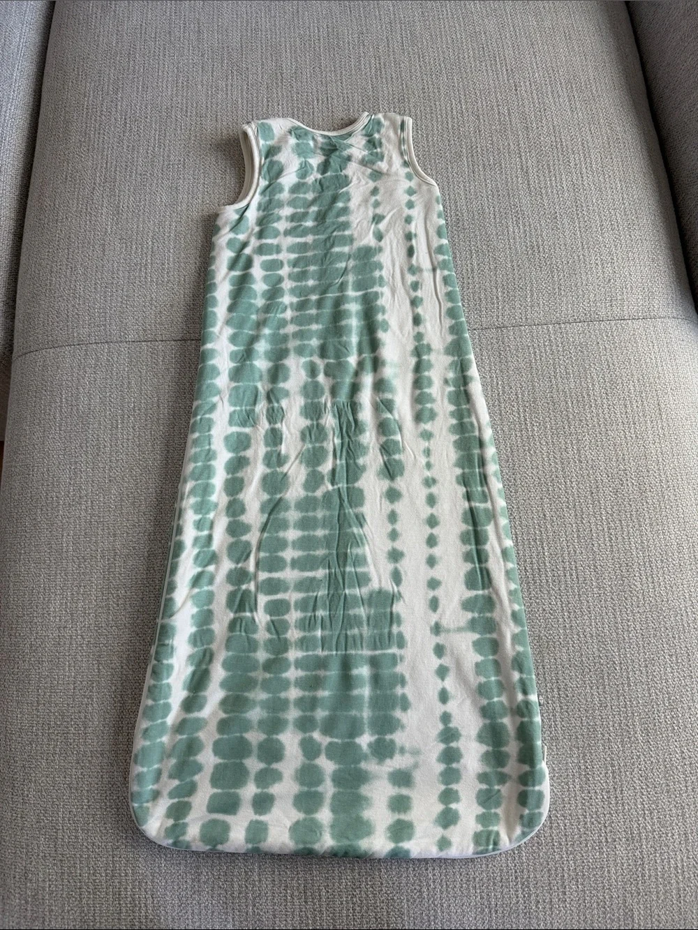 Kyte BABY Mint and White Tie-Dye Sleeveless Sleep Sack